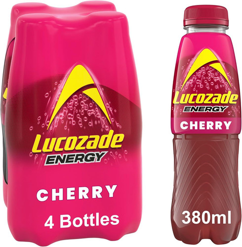 Lucozade energy cherry 380ml - lucozade,