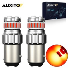 2pcs 1157 7528 2357 LED Red Durable Bulbs For Rear Tail Brake Stop Light AUXITO