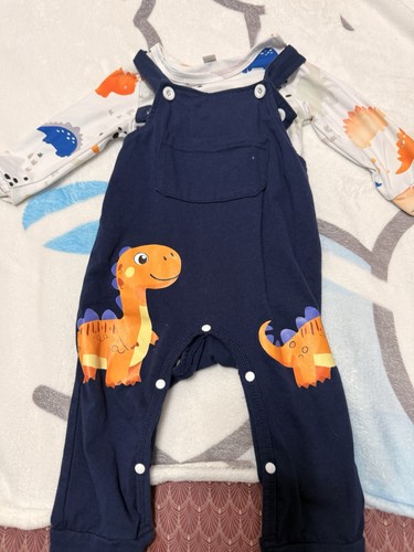 Baby boys dungaree and - dungaree, vest