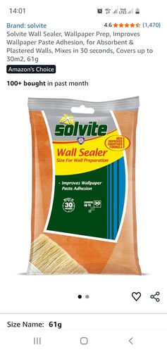 Solvite wall sealer - wall,