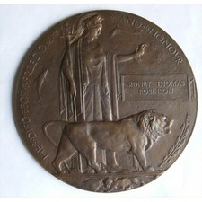 WW1 Death Plaque Penny SIDNEY