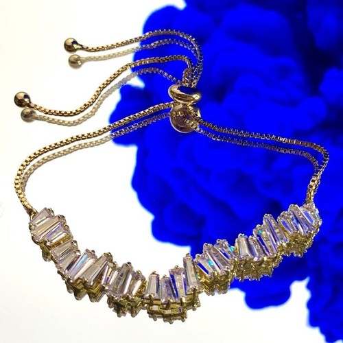 Gold baguette adjustable - gold,