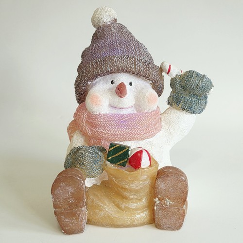 Snowman figure fiber optic - figure,