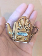 Vintage Collectable Paul Cardew Design Miniature Radio Teapot Brown Glazed Ceram
