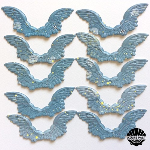 X10 embossed die - embossed, wings