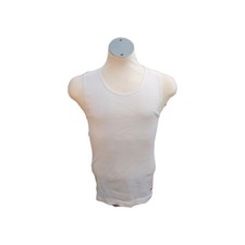 True Religion Men 4 White Tank Rib Muscle Vest Tee T Shirt size XL X large 46 48