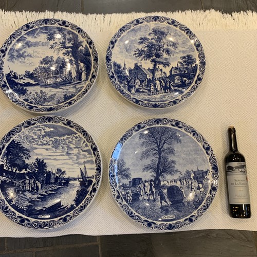 Four delft blaue hand - hand, painted