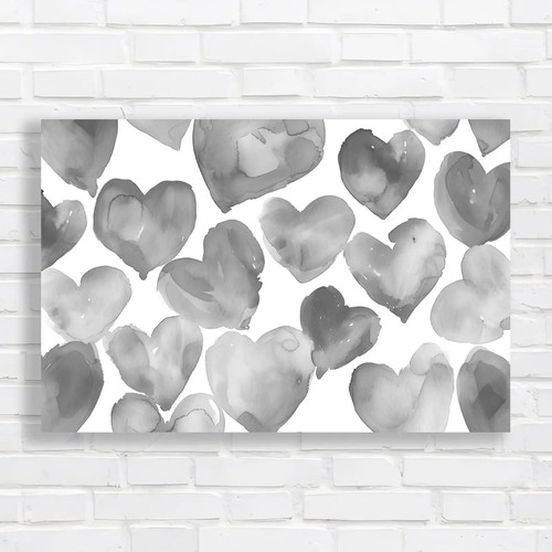 Vibrant watercolor hearts - vibrant,