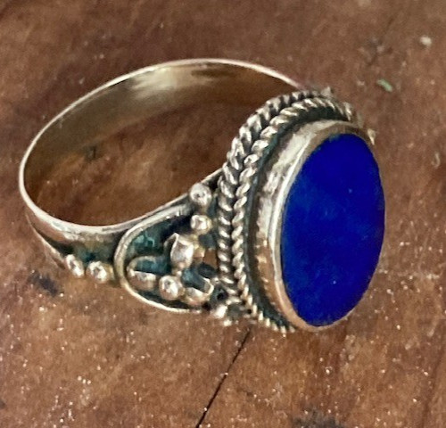 Antique lapis stone - stone, gents