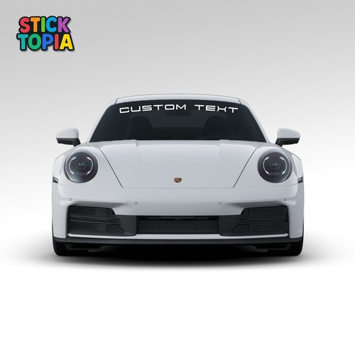 Porsche windscreen custom text - porsche,