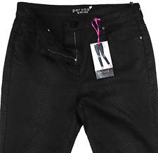 Womens Marks & Spencer Black Faux Leather Slim Trousers Size 14 Short L28 DEFECT