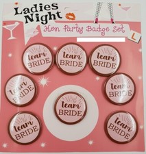 8 x TEAM BRIDE HEN PARTY NIGHT