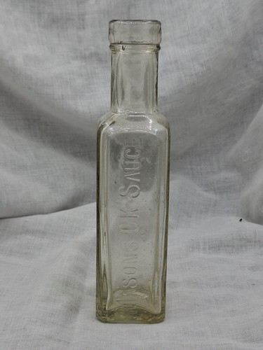 Antique sloan liniment glass - liniment,