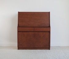 Mid Century Teak Bureau Writing Desk