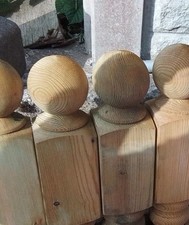 Colonial Turned Decking Newel Posts 1200mm  81mm X 81mm