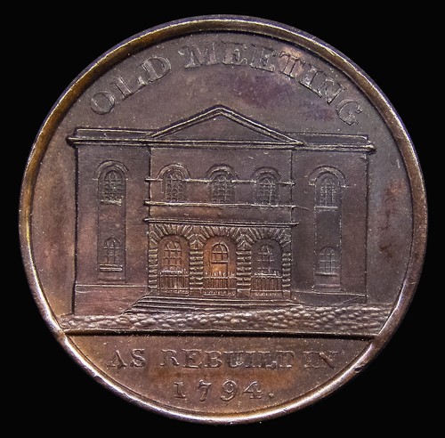 Halfpenny token warwickshire - halfpenny,