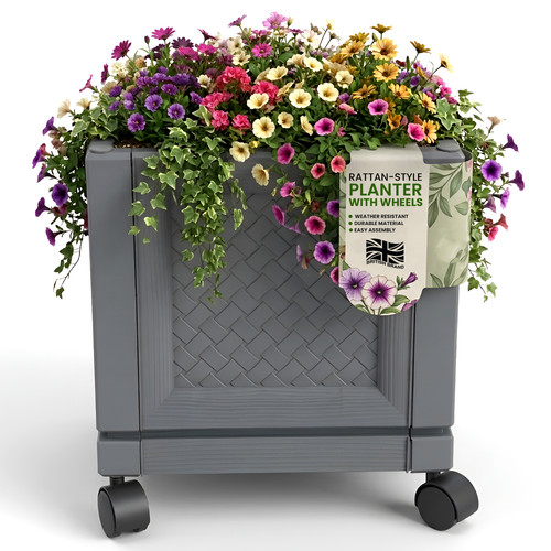 Garden planter with wheels - garden,