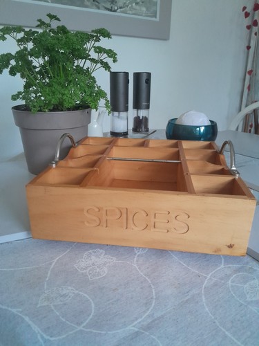 Solid pine wooden spice - pine, spice/herb