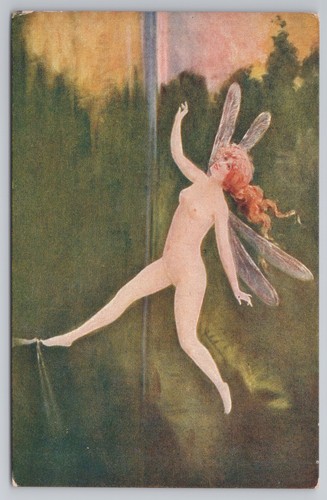 Art nouveau nude fairy - nude,