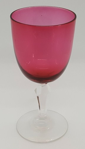Cranberry pink glass vintage
