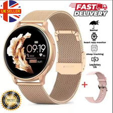 Smart Watch Women Fitness Tracker Sport Watches Android iOS Calling + Free Strap