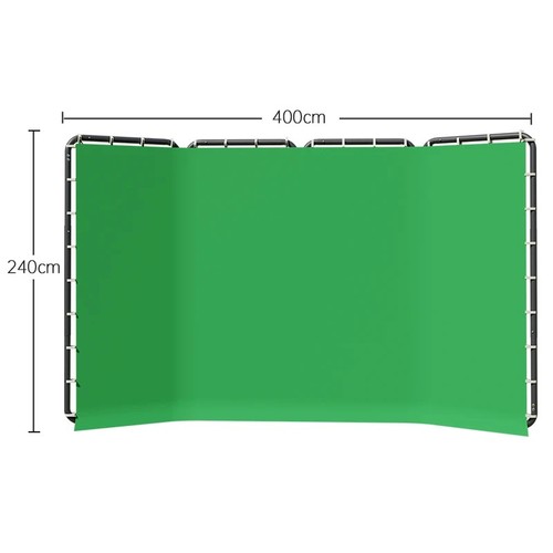 Green screen 4m wall - x,