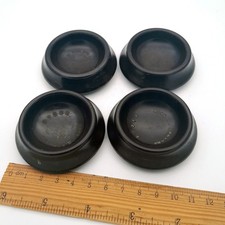 4 Vintage Brown 1930s Bakelite