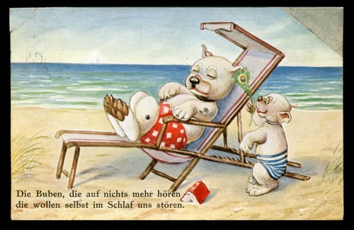 Bonzo style postcard - the, dog