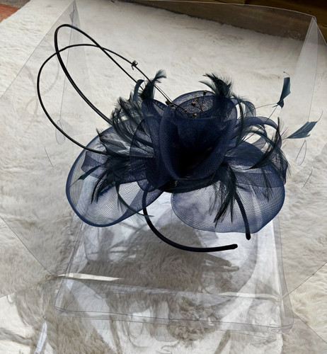 Maddox fascinator navy blue - fascinator,