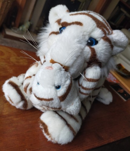 Teddy bear white tiger - white,
