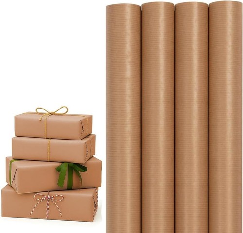 Brown kraft wrapping paper - brown,