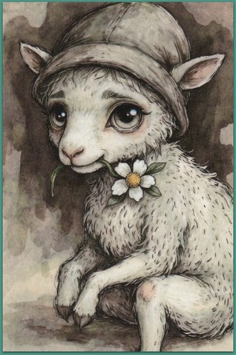 4x6 watercolor painting - ,