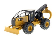 DIECAST MASTERS, CATERPILLAR 555D forestry skidder with operator and metal bo...