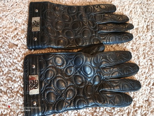 Coach leather cashmere gloves - cashmere,