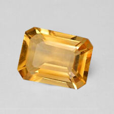7x5mm EMERALD CUT GENUINE GOLDEN YELLOW CITRINE LOOSE GEMSTONE Multi-Buy Option
