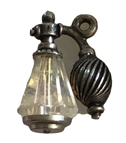 Vtg silver perfume - silver,