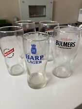Vintage pint beer glasses