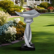 22.8"h Outdoor Gary Bird Bath