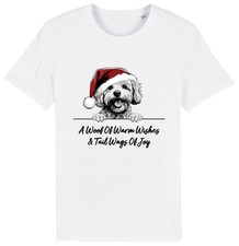 BICHON FRISE Christmas Dog T-Shirt Adults Kids Woof Wishes Tail Wags Xmas Dogs