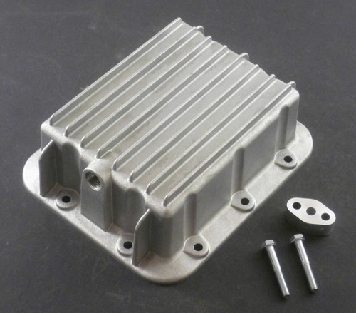 Aluminium oil pan enlarged - aluminium,