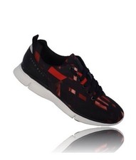 Hugo Boss Men’s Black Red Designer Trainers Size UK 9/ 43