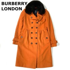 BURBERRY LONDON Wool Coat Fur
