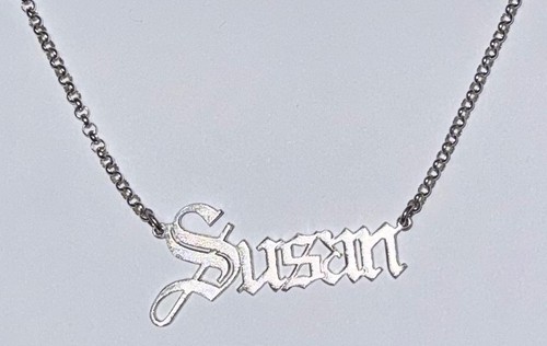 Susan name pendant gothic - name,