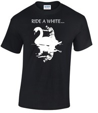 Marc Bolan T Rex Homage Swan T-Shirt  Ride A White...Glam Rock King Jeepster