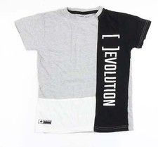 Urban Outlaws Boys Grey Cotton blend T-Shirt Size 7-8 Years