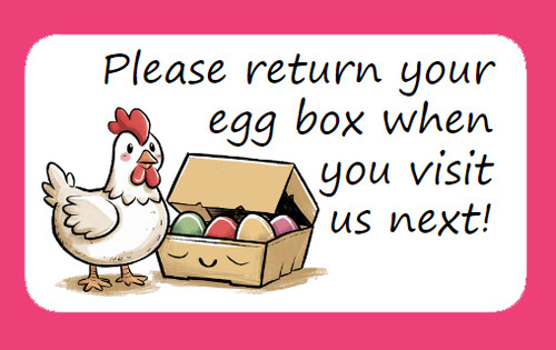 Please return your egg box - return, 65