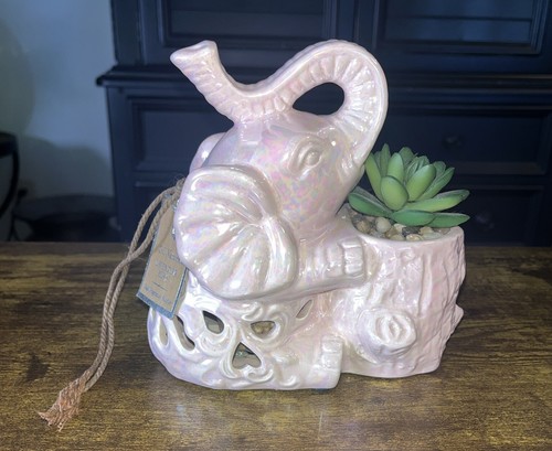 Iridescent pink elephant - iridescent,