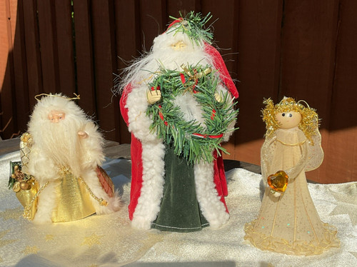 Vintage christmas santa tree - christmas,