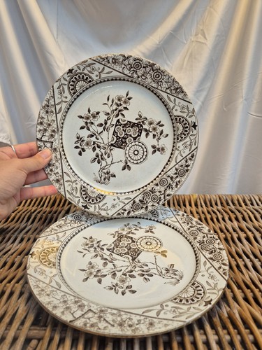 Victorian brown transferware - victorian,