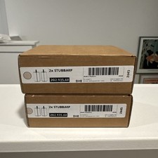 2x IKEA STUBBARP (4) LEGS BESTA SYSTEM 202.935.68  Oak Stain Extension feet